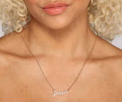 Dainty Drippin Rhinestone Necklace