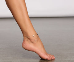Trendy-Chic Layered Anklet